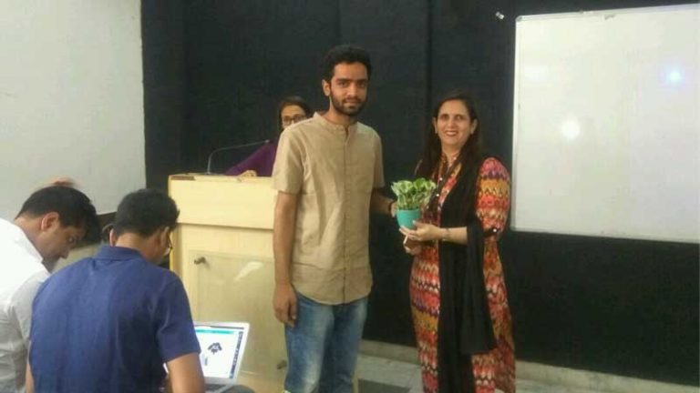 Manan as Guest Speaker at Manav Rachna University
